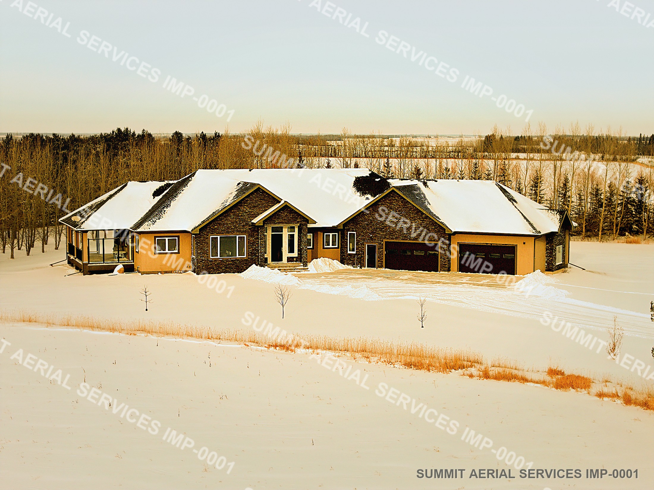 Aerial property preview with a crisp polar clarity finish.