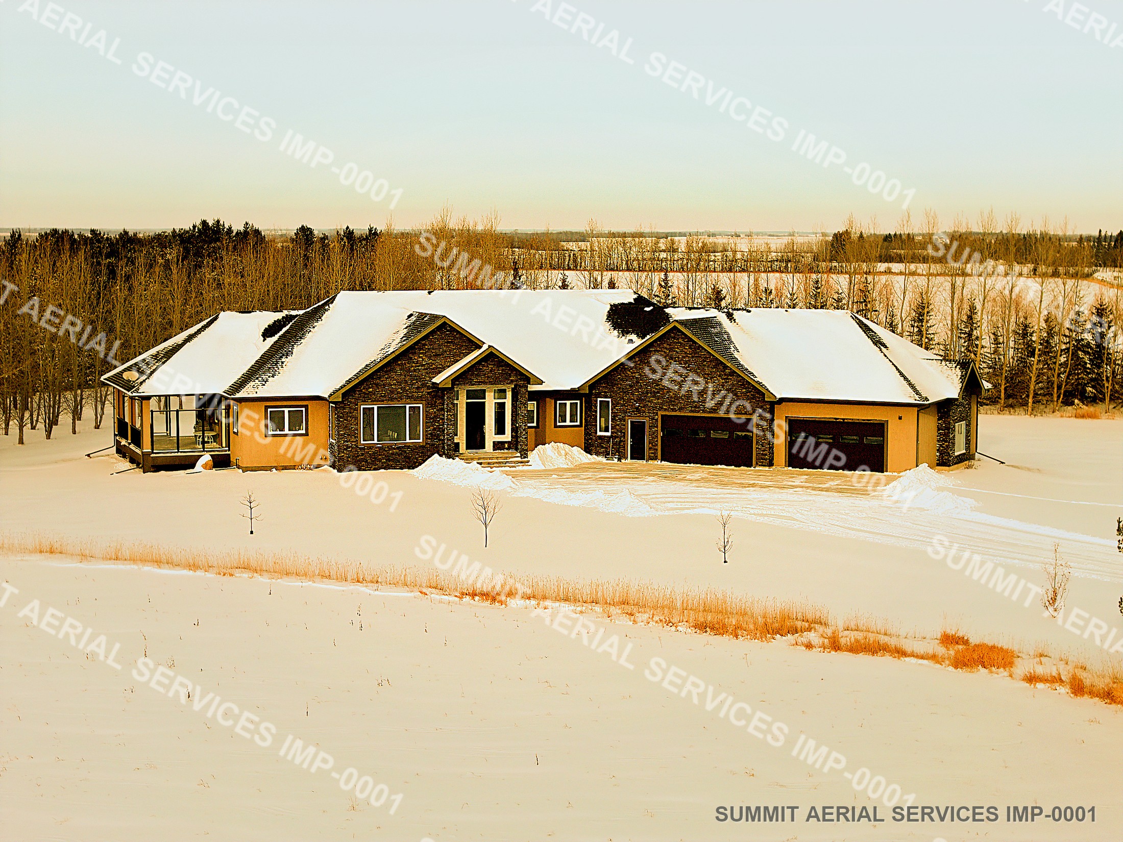 Aerial property preview with a polished Summit finish.